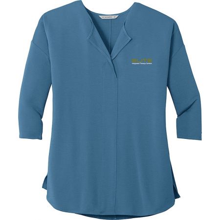 20-LK5433, X-Small, Dusty Blue, Left Chest, Elite Integrated Therapy Centers.